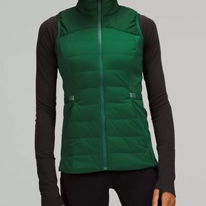 NWOT Lululemon Down For It All Vest Everglade Green Size 12